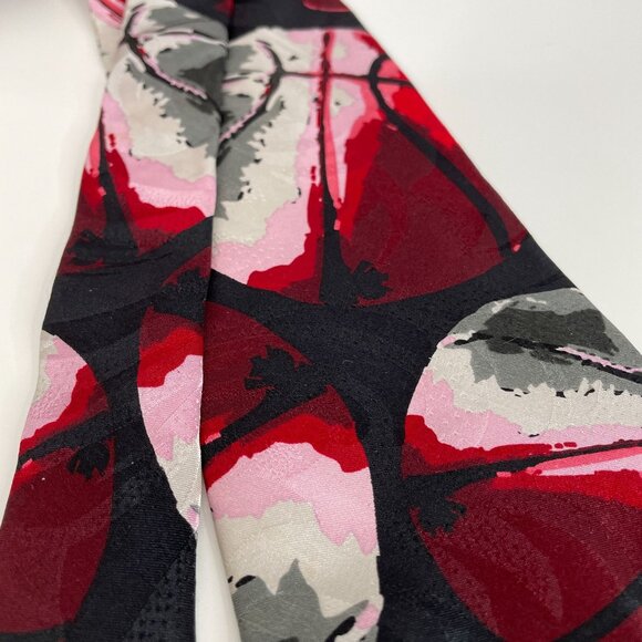 Ralph Marlin Chicago Bulls NBA Necktie Silk Red Black RM Sport Basketball Fan - Picture 3 of 9